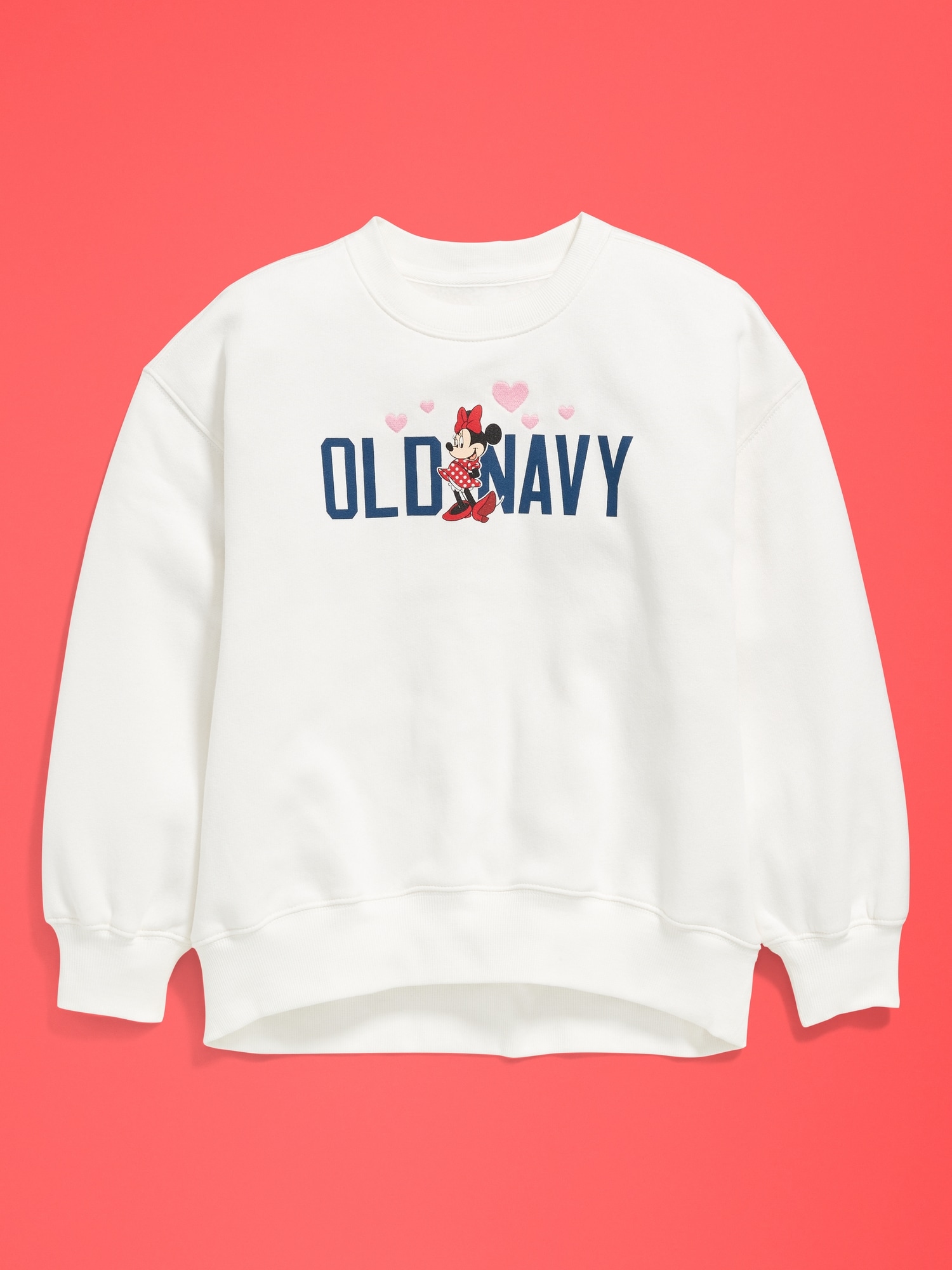 Old Navy x Disney Oversized Minnie Logo-Graphic Tunic Sweatshirt for Girls