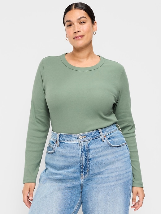 Image number 5 showing, Snug Long-Sleeve Crew-Neck T-Shirt