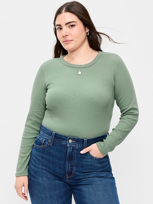 Image number 3 showing, Snug Long-Sleeve Crew-Neck T-Shirt