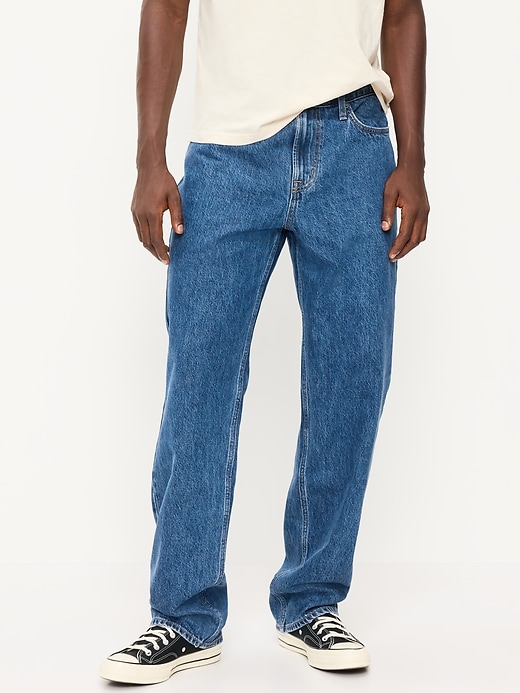 Image number 2 showing, Structured Loose Non-Stretch Jeans