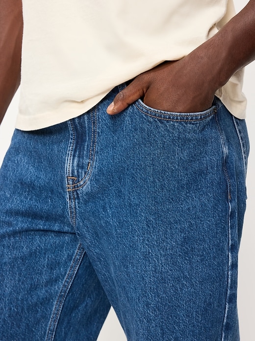 Image number 4 showing, Structured Loose Non-Stretch Jeans