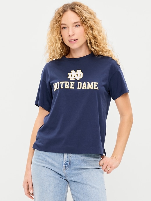 Image number 1 showing, College Crew-Neck T-Shirt for Women