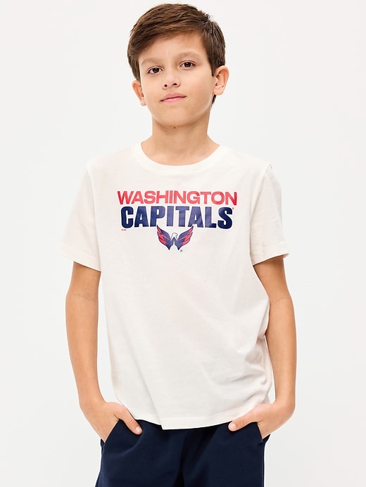 Image number 1 showing, NHL Gender-Neutral Graphic T-Shirt for Kids