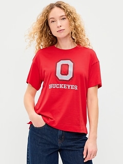 College Crew-Neck T-Shirt for Women