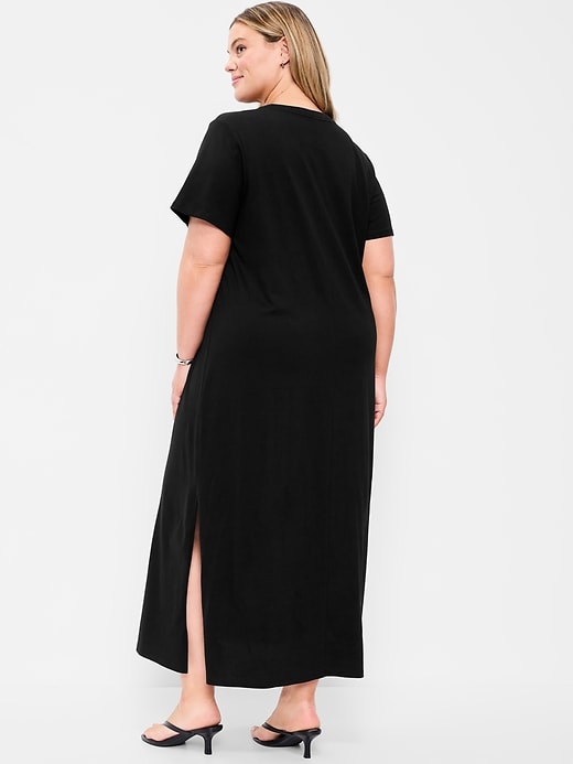 Image number 8 showing, Vintage Crew-Neck Maxi Dress