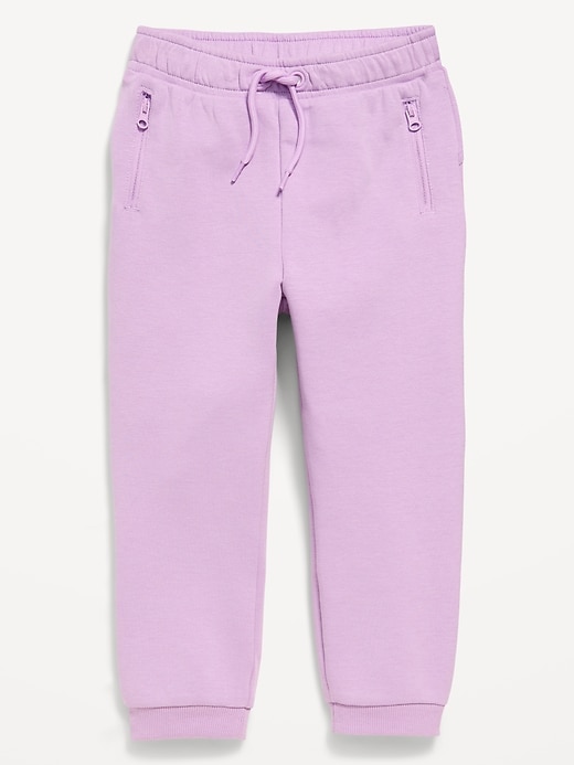 Image number 1 showing, Slim Dynamic Fleece Joggers for Toddler Girls