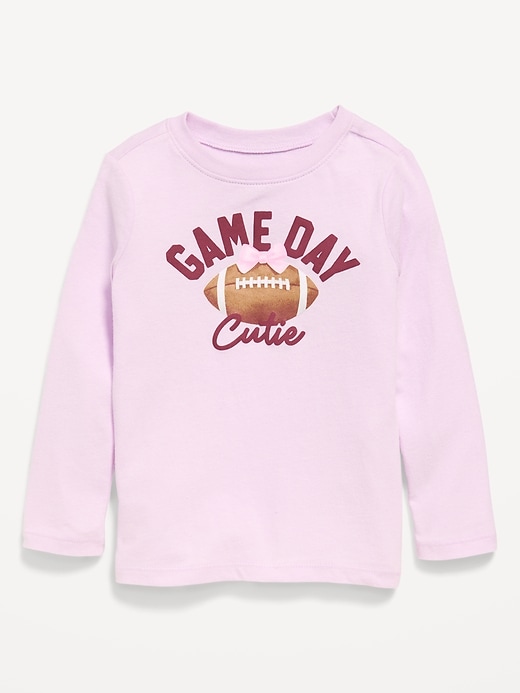 Image number 1 showing, Long-Sleeve Graphic T-Shirt for Toddler Girls