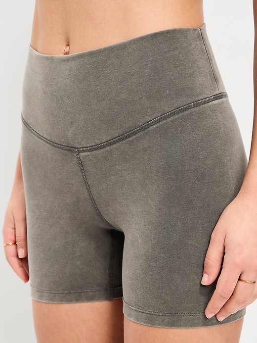Image number 3 showing, High-Waisted PowerChill Biker Shorts -- 5-inch inseam