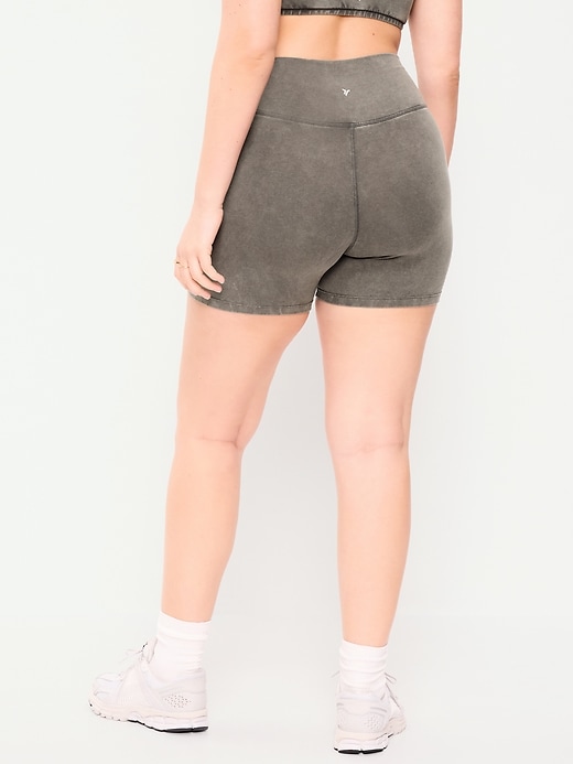 Image number 5 showing, High-Waisted PowerChill Biker Shorts -- 5-inch inseam