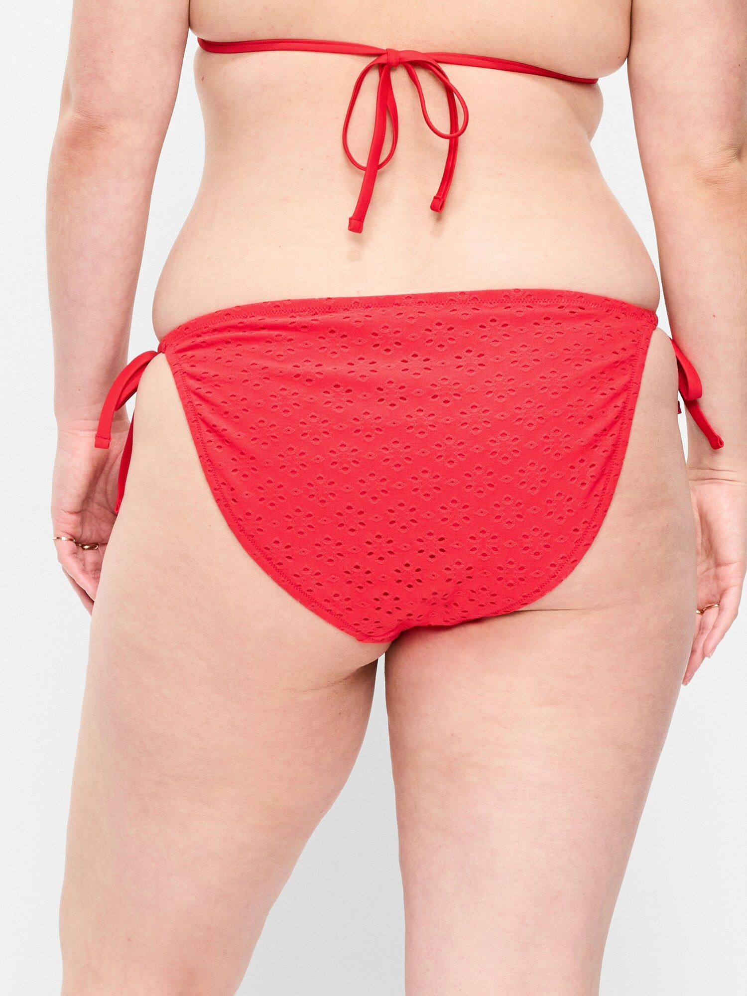 Низ бикини, крой бикини, на завязках, шитьё — Old Navy, цвет: Amaryllis — фото 6