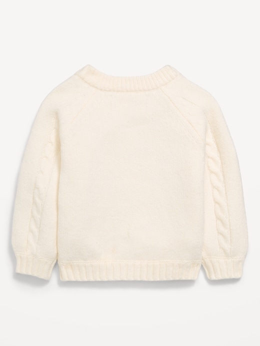 Image number 2 showing, Long Raglan-Sleeve Embroidered Cardigan Sweater for Baby