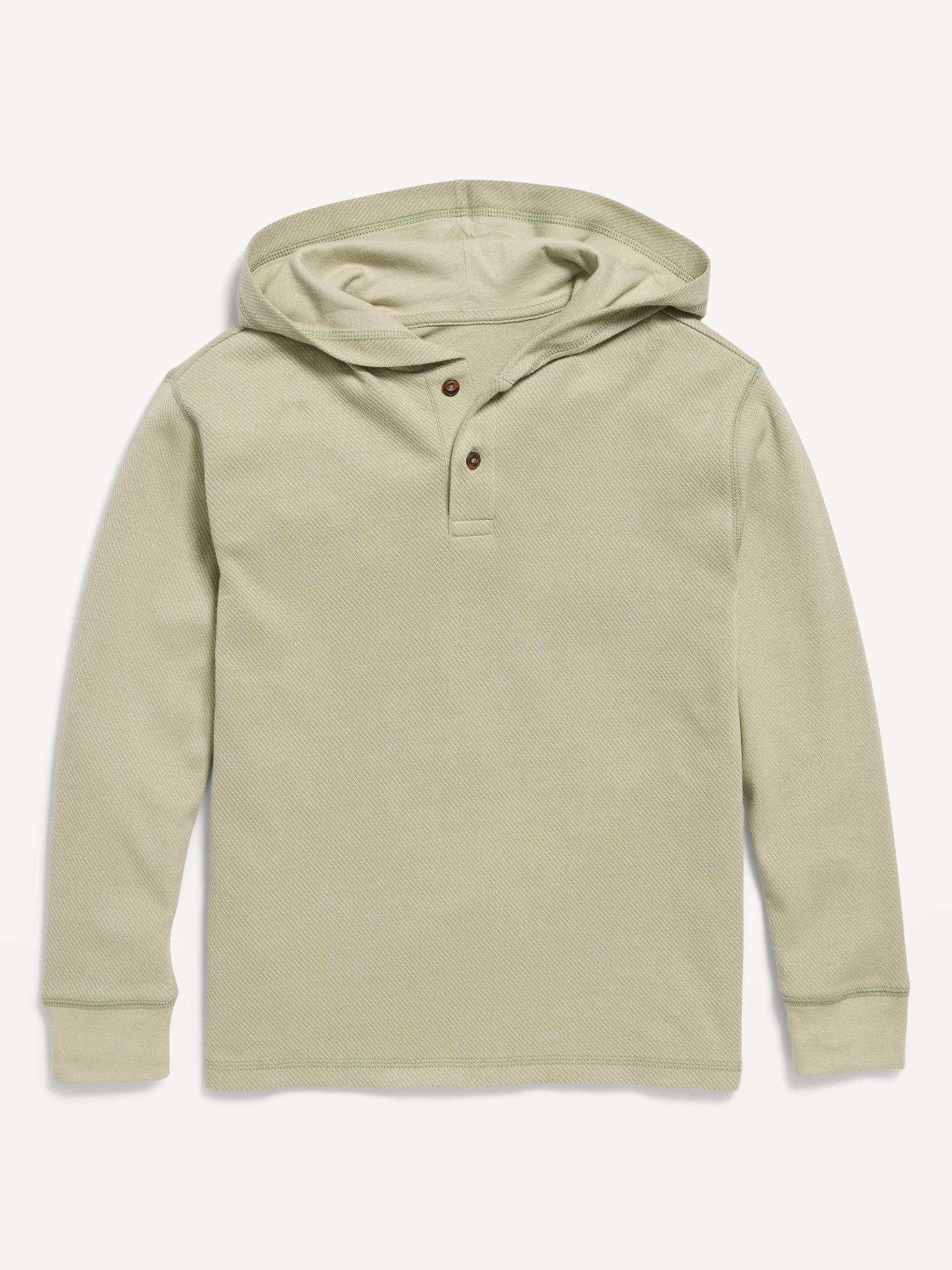 Cozy Hooded Henley Sweater for Boys