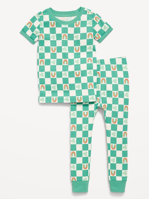 Printed Unisex Pajama Set for Toddler & Baby