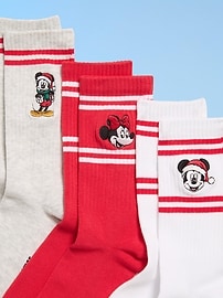 Image number 2 showing, Old Navy x Disney Graphic Crew Socks 3-Pack for Adults