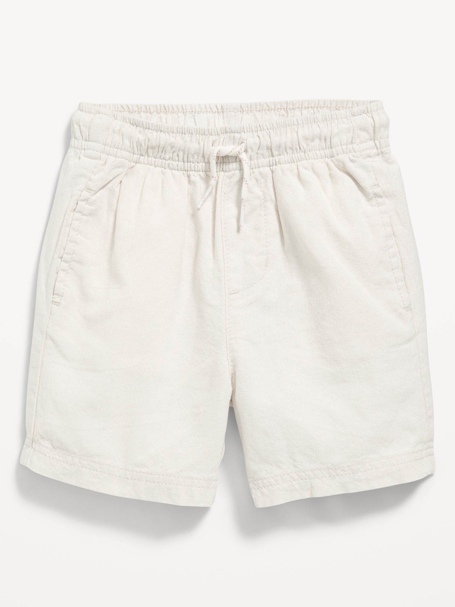 Loose Linen-Blend Dock Shorts for Toddler Boys