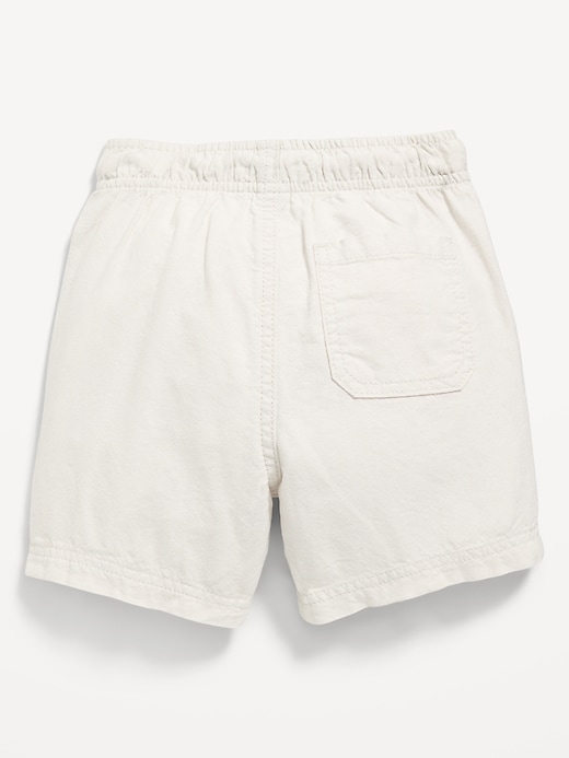 Image number 2 showing, Loose Linen-Blend Dock Shorts for Toddler Boys