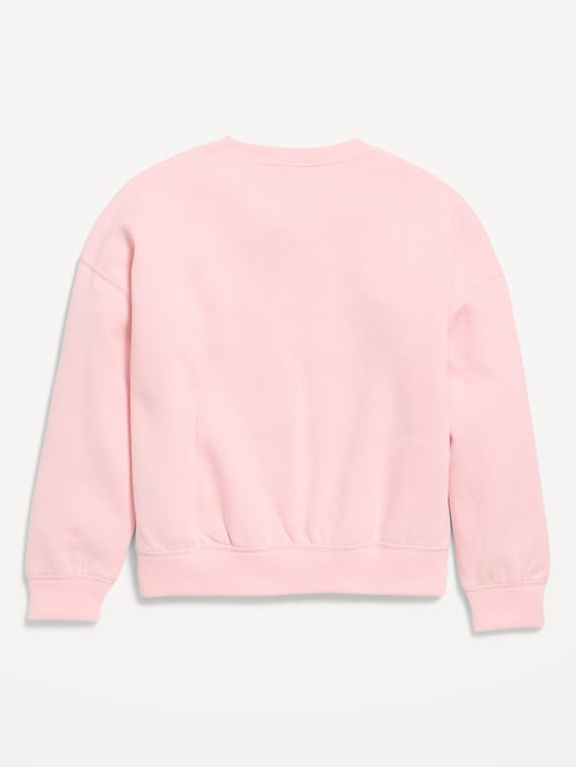 Image number 3 showing, Oversized Long-Sleeve Tunic Sweatshirt for Girls