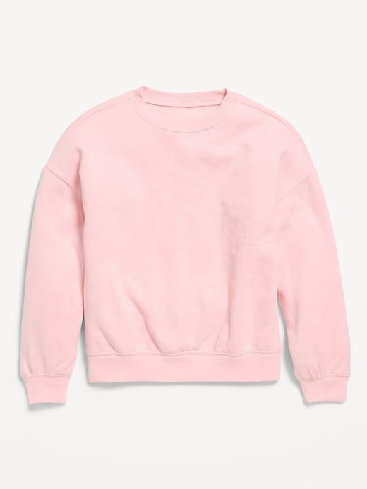 Image number 2 showing, Oversized Long-Sleeve Tunic Sweatshirt for Girls