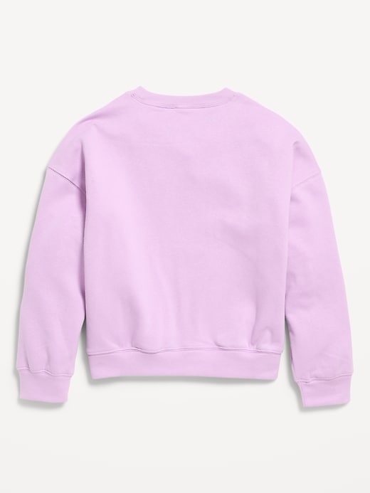 Image number 3 showing, Oversized Long-Sleeve Tunic Sweatshirt for Girls