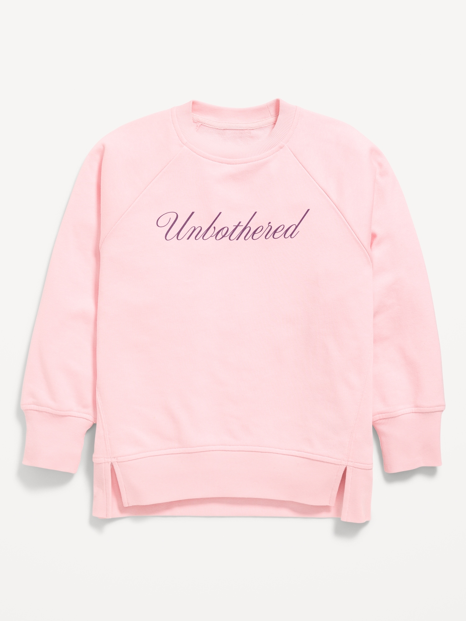 Image number 2 showing, Oversized Long-Sleeve Graphic Tunic Sweatshirt for Girls