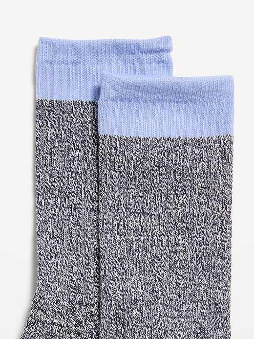 Image number 2 showing, Marled Color-Block Socks