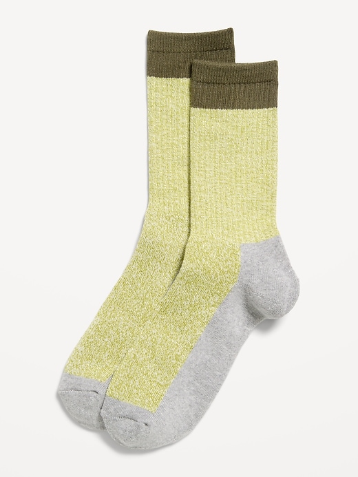 Image number 1 showing, Marled Color-Block Socks