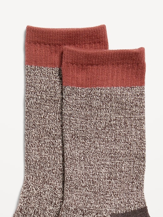 Image number 2 showing, Marled Color-Block Socks