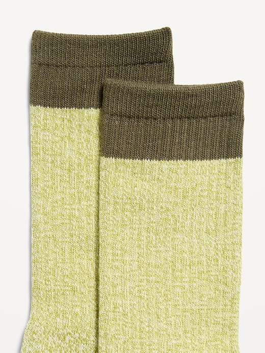 Image number 2 showing, Marled Color-Block Socks