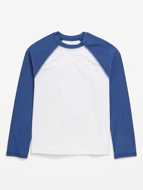 Long-Sleeve Rashguard Swim Top for Boys