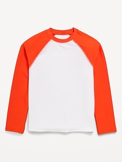 Long-Sleeve Rashguard Swim Top for Boys