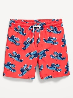 Printed Swim Trunks for Boys