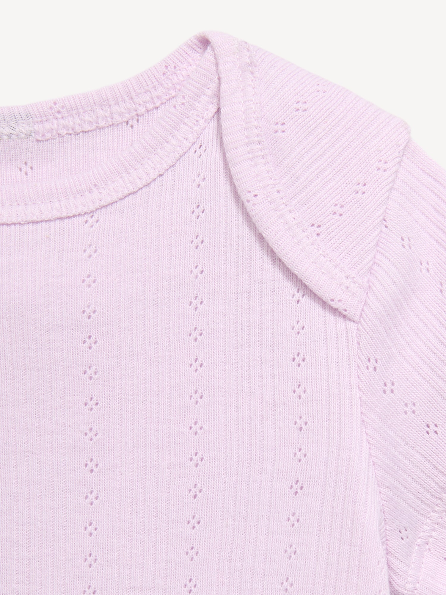Short-Sleeve Pointelle-Knit Bodysuit for Baby
