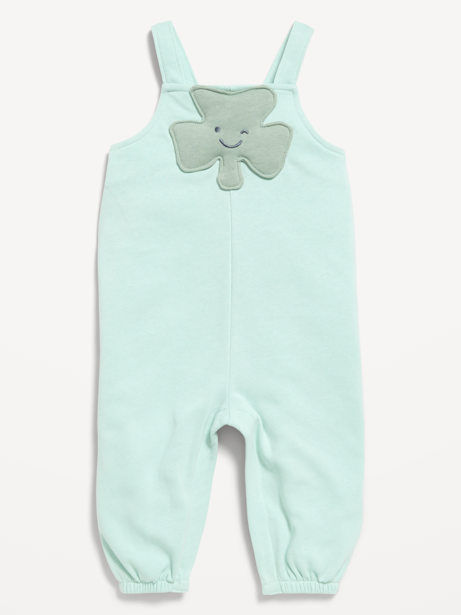 Sleeveless French-Terry Jumpsuit for Baby