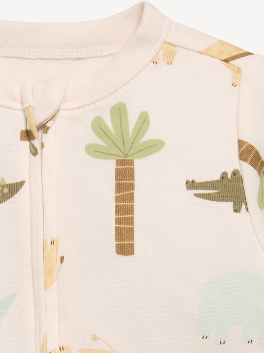 Image number 2 showing, 2-Way-Zip Sleep & Play Footed One-Piece for Baby