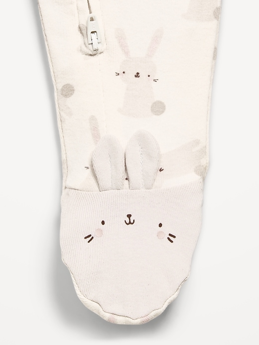 Image number 2 showing, 2-Way-Zip Sleep & Play Footed One-Piece for Baby