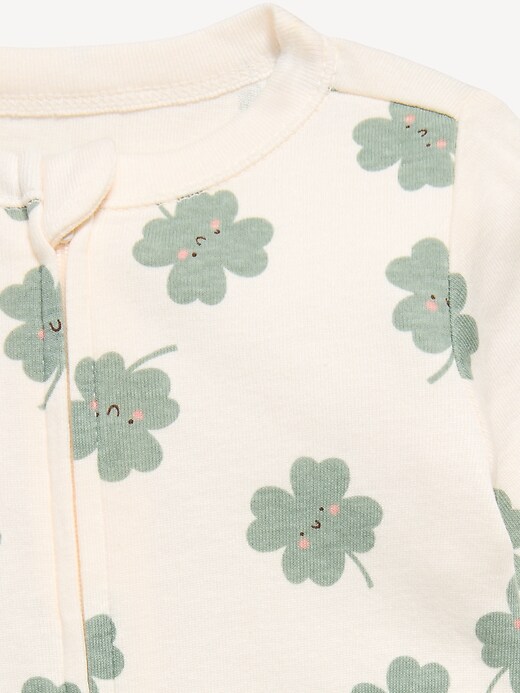 Image number 2 showing, 2-Way-Zip Sleep & Play Footed One-Piece for Baby