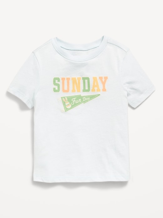 Image number 1 showing, Short-Sleeve Unisex Graphic T-Shirt for Toddler