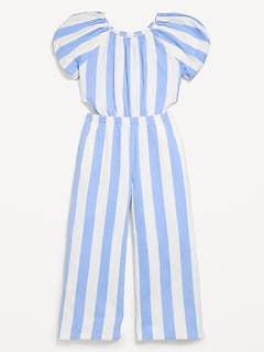 Fit and Flare Side-Cutout Jumpsuit for Girls