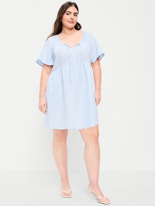 Image number 6 showing, Flutter-Sleeve Mini Swing Dress