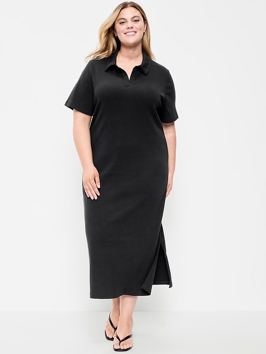 Image number 8 showing, Short-Sleeve Polo Midi Dress