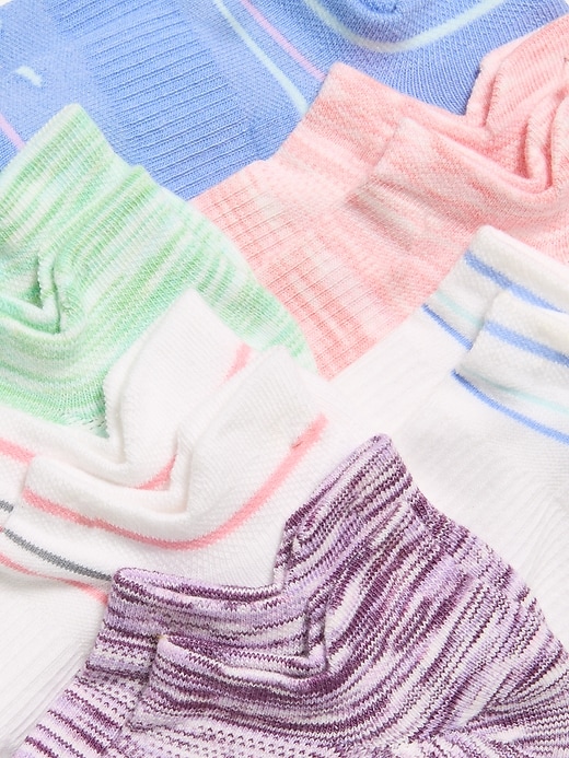 Image number 2 showing, Ankle Socks 6-Pack for Girls