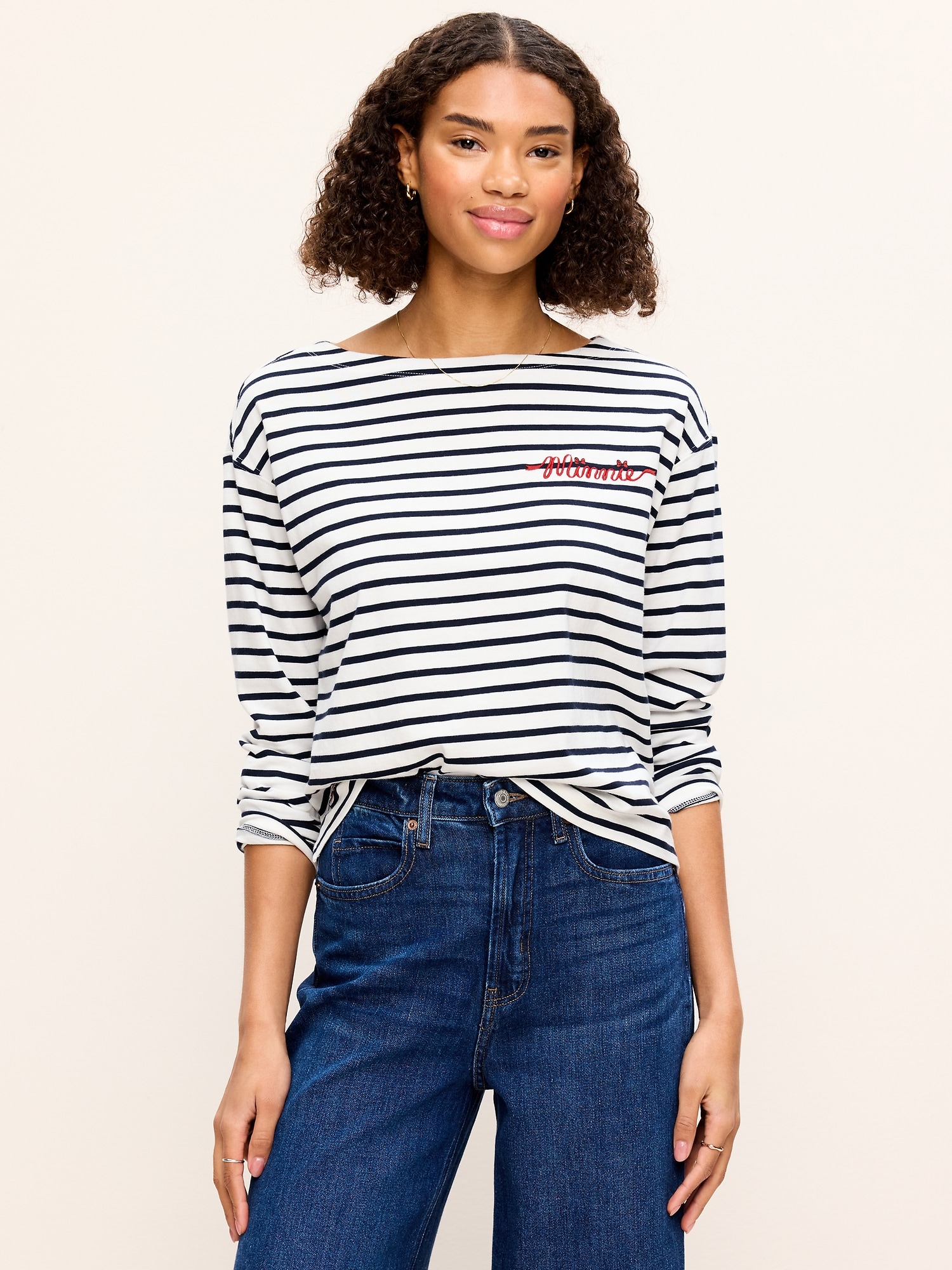 Old Navy x Disney Minnie Mouse Long-Sleeve Mariner T-Shirt for Women