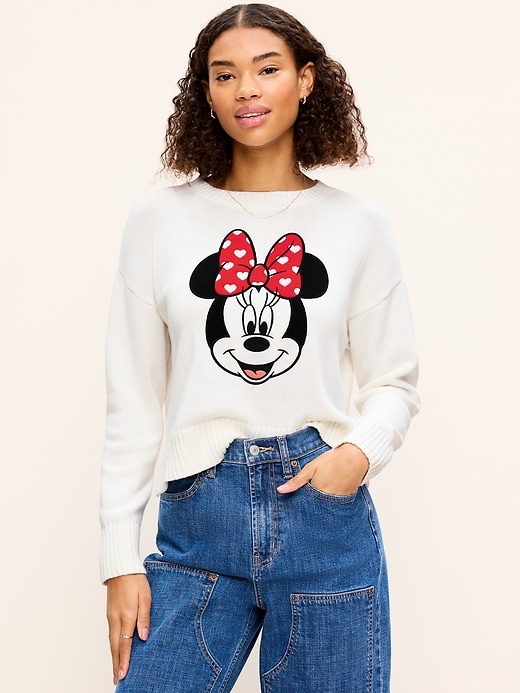 Image number 1 showing, Old Navy x Disney Minnie Mouse Graphic Sweater for Women