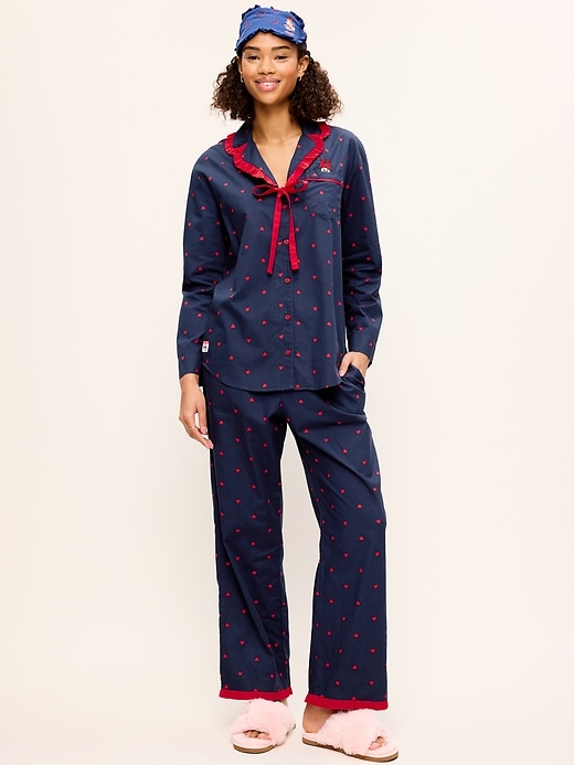 Image number 1 showing, Old Navy x Disney Minnie Mouse Ruffled Pajama Set for Women