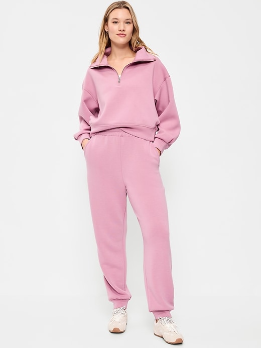 Image number 5 showing, High-Waisted Bounce Fleece Jogger Sweatpants