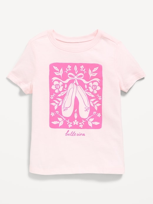 Image number 1 showing, Short-Sleeve Graphic T-Shirt for Toddler Girls