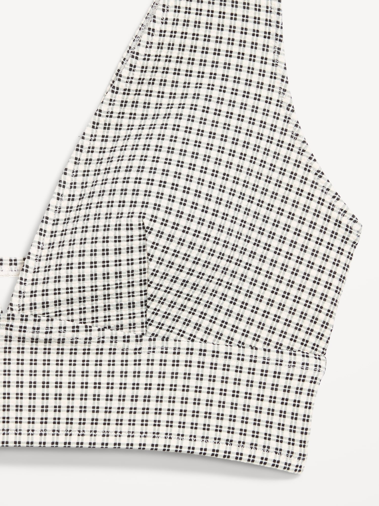 Pique Longline Bikini Swim Top