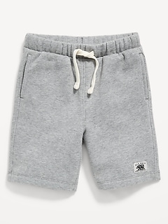 Logo-Graphic Fleece Jogger Shorts for Toddler Boys