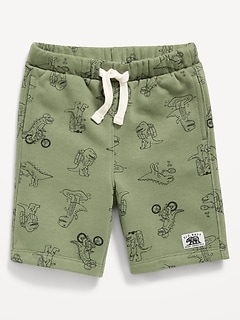 Logo-Graphic Fleece Jogger Shorts for Toddler Boys