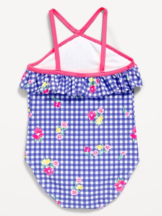 Image number 2 showing, Ruffled One-Piece Swimsuit for Toddler Girls